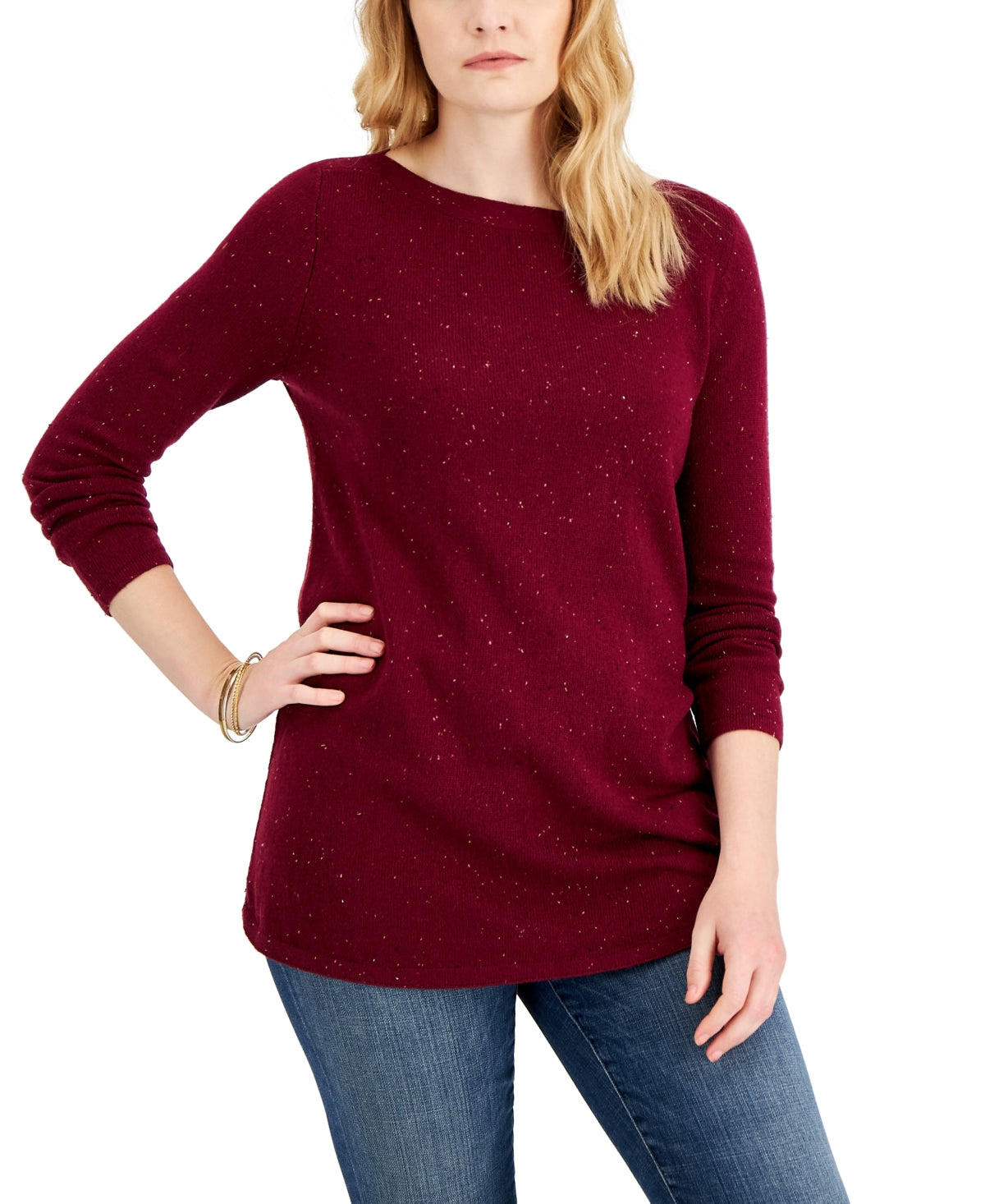 Karen Scott Suéter Túnica Feminina Gola Balé Vermelho Tamanho X-G