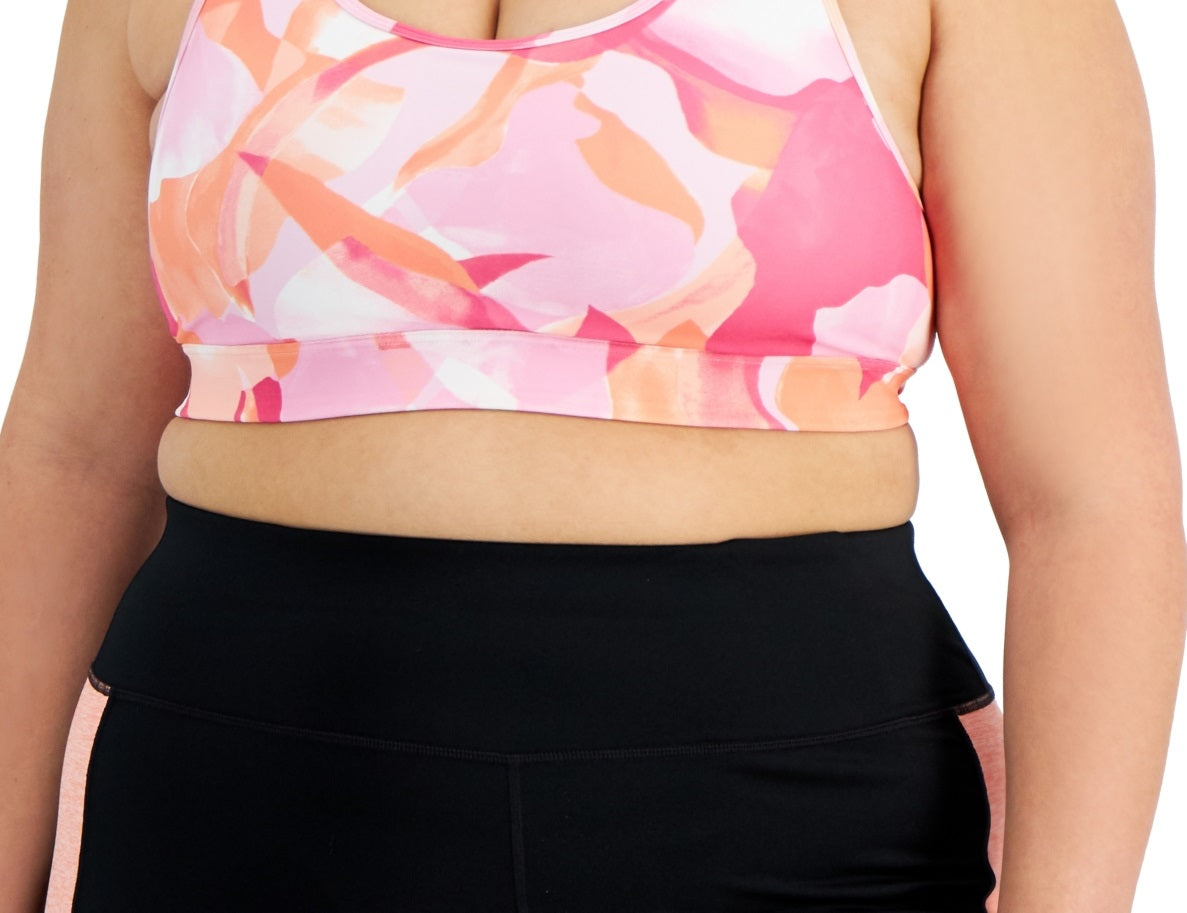 Sutiã esportivo feminino ID Ideology de impacto médio rosa tamanho 1X