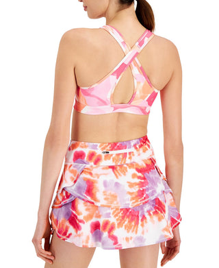 Sutiã esportivo feminino ID Ideology Floating Petals de impacto médio rosa