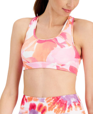 Sutiã esportivo feminino ID Ideology Floating Petals de impacto médio rosa