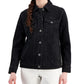 Jaqueta jeans estilo caminhoneiro feminina preta tamanho grande