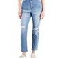 Jeans feminino estilo &amp; co, cintura alta, perna justa, azul, tamanho 14