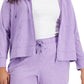 ID Ideology Jaqueta feminina plus size com capuz e zíper completo, roxa, tamanho 1X