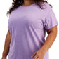 ID Ideology Camiseta Feminina Plus Size Roxo Tamanho 2X