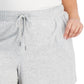 ID Ideology Shorts femininos retrô reciclados com cordão, cinza, tamanho 3X
