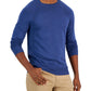Alfani Masculino com Acabamento Ribbed Pullover e Gola Redonda Azul Tamanho X-G