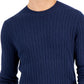 Suéter Alfani Masculino Cable Azul Tamanho X-G