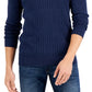 Suéter Alfani Masculino Cable Azul Tamanho X-G