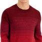 Suéter listrado ombré masculino Alfani vermelho tamanho grande