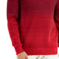 Suéter listrado ombré masculino Alfani vermelho tamanho grande