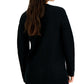 Cardigan feminino com botões de strass e botões INC International Concepts, preto, tamanho grande