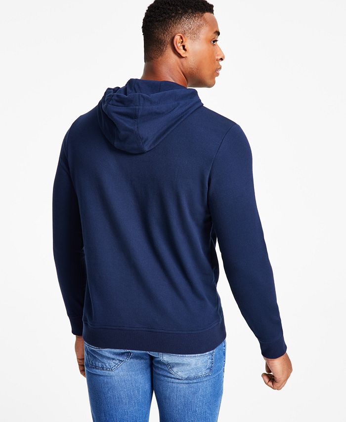 Moletom com capuz floral masculino Andres Regular Fit da INC International Concepts, azul, tamanho pequeno