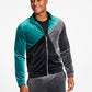 Jaqueta de veludo com blocos de cores e corte regular da INC International Concepts para homens, verde, tamanho pequeno