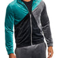 Jaqueta de veludo com blocos de cores e corte regular da INC International Concepts para homens, verde, tamanho grande