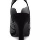 Karen Scott Brilee Peep Toe Scarpin Feminino Preto Tamanho 11 M