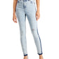 Calça jeans skinny rasgada de cintura alta feminina da INC International Concepts, azul, tamanho 14