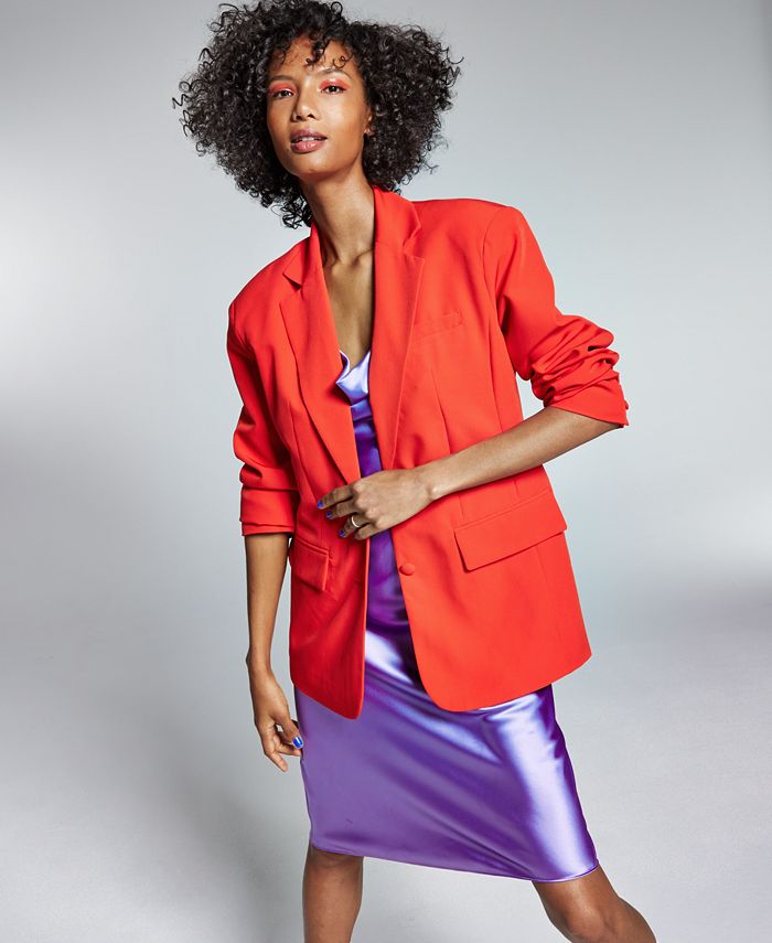 Blazer feminino grande vermelho INC International Concepts, tamanho XXX-G