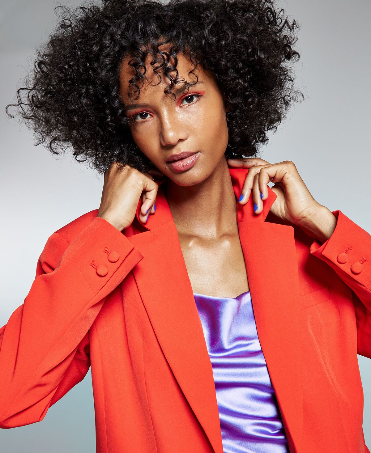 Blazer feminino grande vermelho INC International Concepts, tamanho XXX-G