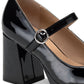 Sun + Stone Vaneciaa Mary Jane Scarpin Feminino Preto Tamanho 11 M