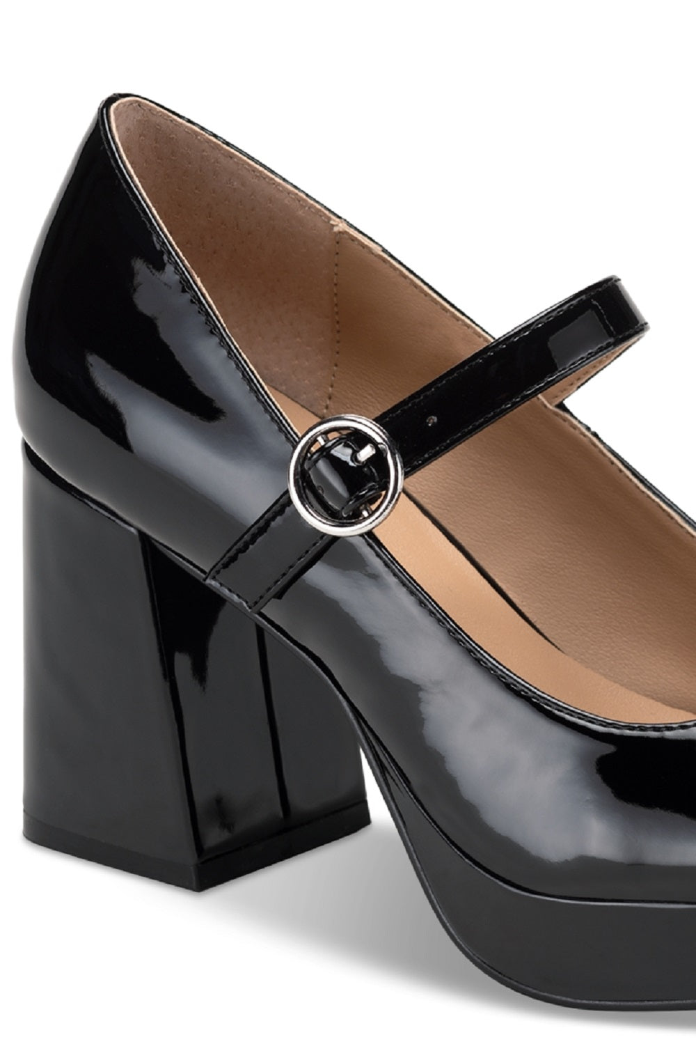 Sun + Stone Vaneciaa Mary Jane Scarpin Feminino Preto Tamanho 11 M
