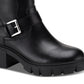 Botas femininas Lionell Moto da Sun + Stone, pretas, tamanho 7 M