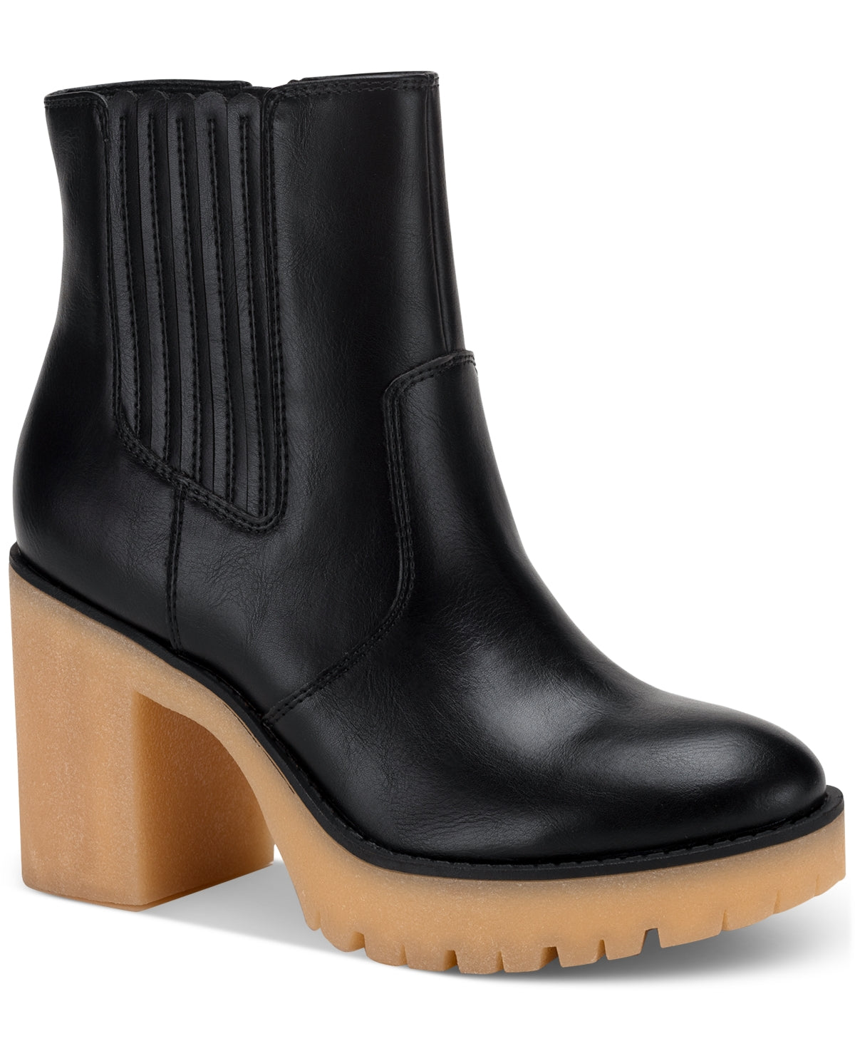 Botas femininas Sun + Stone Lennii Lug Sole pretas tamanho 10 M