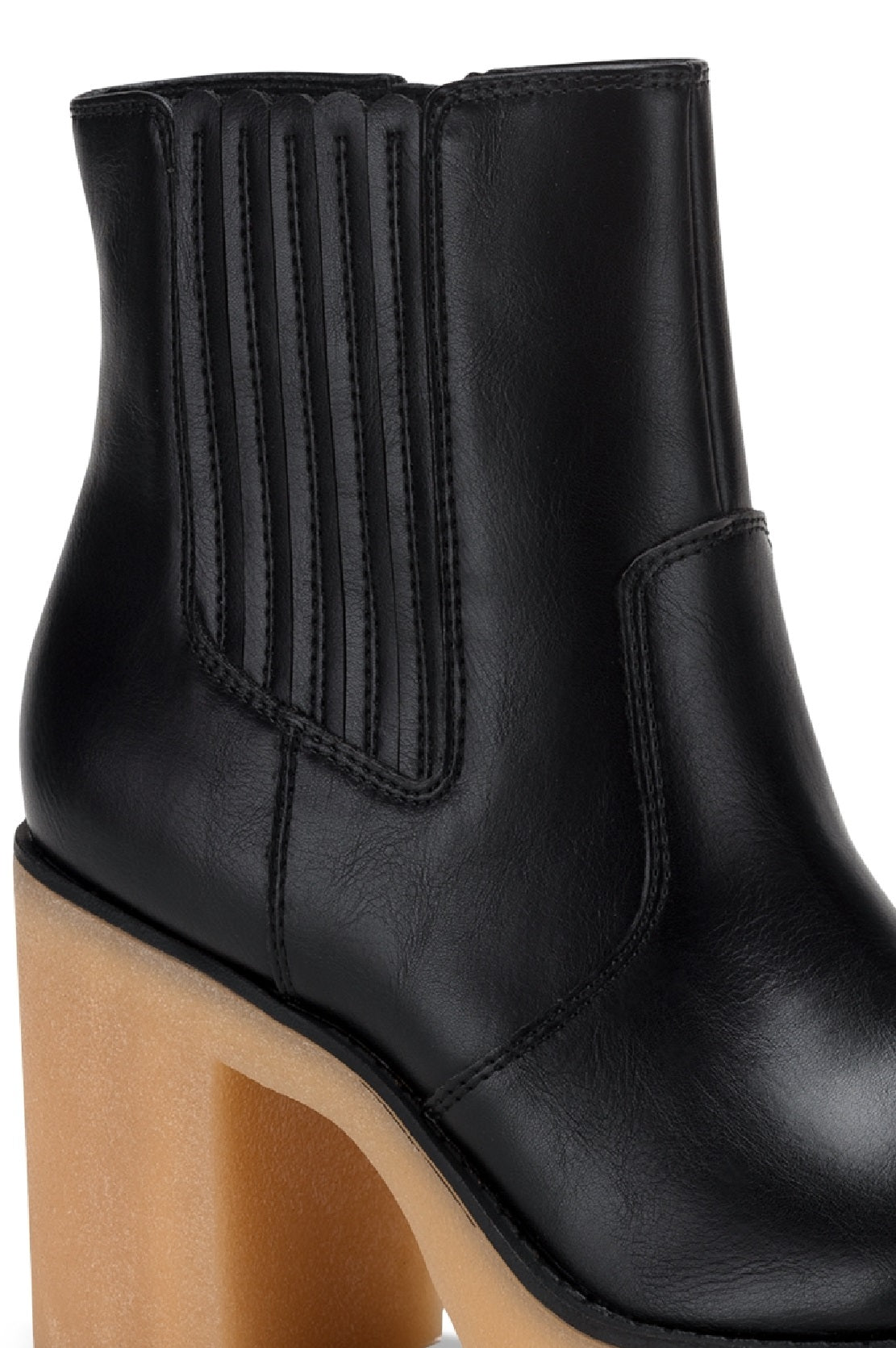 Botas femininas Sun + Stone Lennii Lug Sole pretas tamanho 10 M