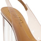 Wild Pair Dharma Slingback Feminino em Vinil Transparente Marrom Tamanho 11 M