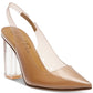 Wild Pair Dharma Slingback Feminino em Vinil Transparente Marrom Tamanho 11 M