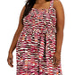Macacão feminino INC International Concepts Smocked vermelho tamanho 3X