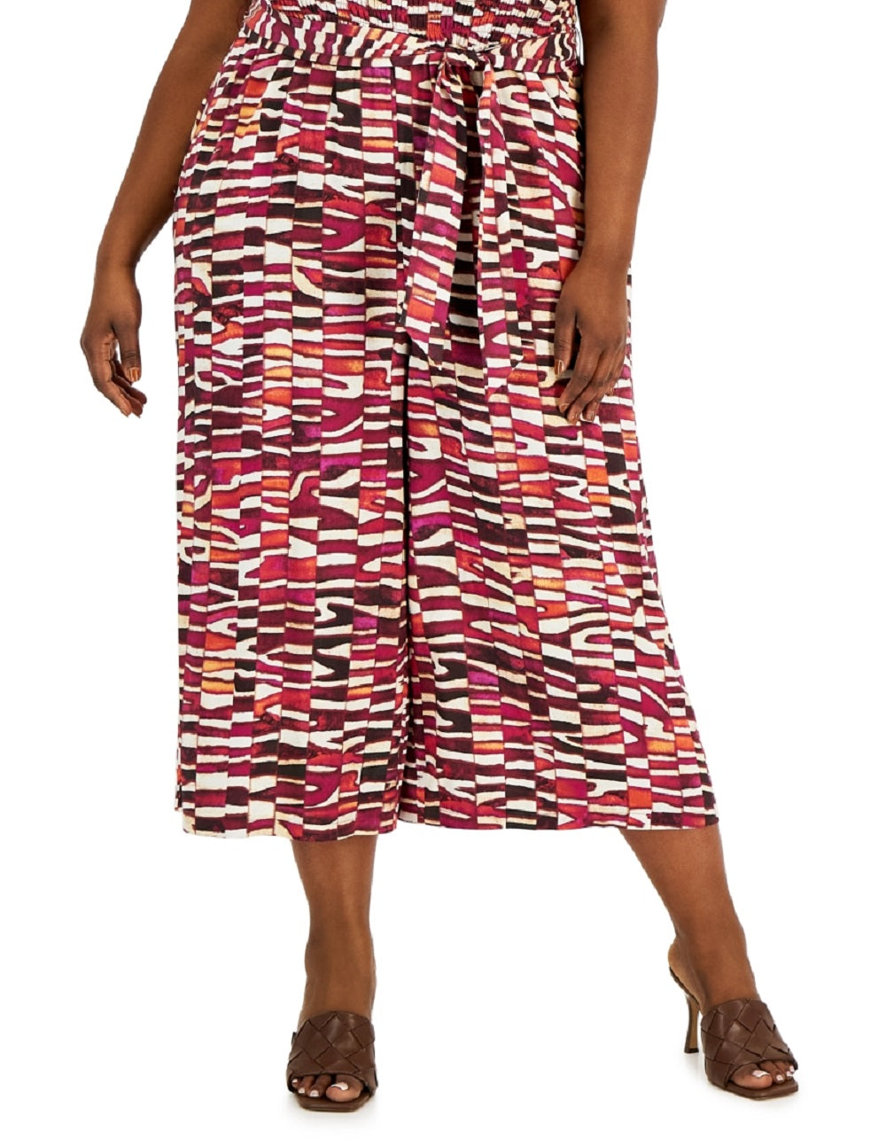 Macacão feminino INC International Concepts Smocked vermelho tamanho 3X