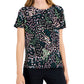 Camiseta feminina estampada Alfani Step Hem, verde, tamanho pequeno médio