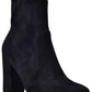 Botas femininas Wild Pair Becci Sock, pretas, tamanho 8,5 M