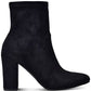 Botas femininas Wild Pair Becci Sock, pretas, tamanho 8,5 M
