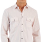 Camisa Alfani Masculina Regular Fit Lisa Rosa Tamanho P
