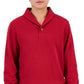 Suéter de lã sprilite com gola xale masculino Club Room, vermelho, tamanho grande