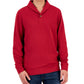 Suéter de lã sprilite com gola xale masculino Club Room, vermelho, tamanho grande