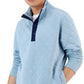 Suéter acolchoado masculino Club Room, azul, tamanho XX-G