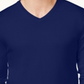 Suéter masculino Alfani com decote em V, azul, tamanho médio