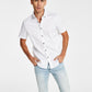 Camisa social masculina com botões, corte clássico, branca, tamanho médio, da INC International Concepts