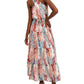 Vestido Halter Estampado Feminino INC International Concepts Azul Tamanho Pequeno
