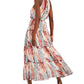 Vestido Halter Estampado Feminino INC International Concepts Azul Tamanho Médio
