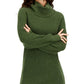 Vestido suéter feminino de gola alta INC International Concepts, verde, tamanho XX-G