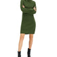 Vestido suéter feminino de gola alta INC International Concepts, verde, tamanho XX-G