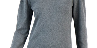 Suéter feminino Alfani de manga comprida e gola alta, cinza, tamanho XX-G