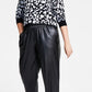 Suéter feminino Bar III Cheetah Jacquard preto tamanho X-G
