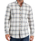 Camisa xadrez escovada masculina Club Room Regular Fit Marrom Tamanho P