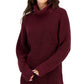 Vestido suéter feminino de gola alta INC International Concepts, vermelho, tamanho pequeno