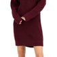 Vestido suéter feminino de gola alta INC International Concepts, vermelho, tamanho pequeno