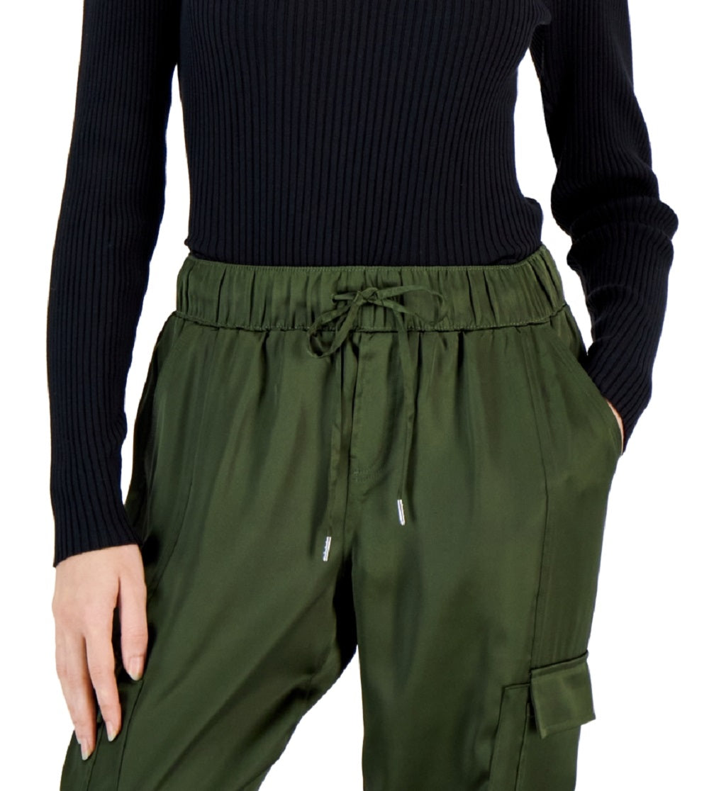 Suéter feminino canelado com ombros bufantes da INC International Concepts, preto, tamanho X-G